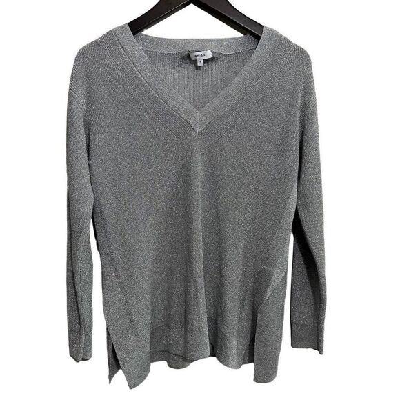 Reiss Effie Metallic V-Neck Sweater size small - Picture 1 of 10
